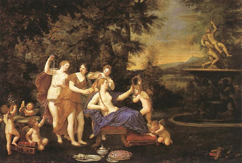 Albani  Francesco Venus Attended by Nymphs and Cupids France oil painting art